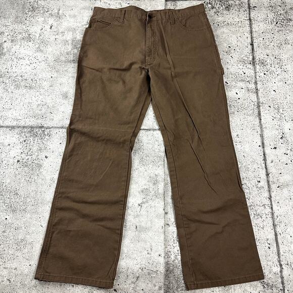 Dickies Carpenter Pants Brown 38x32 Workwear - Picture 4 of 6